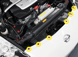 ZSPEC "Front-Bumper Only" Clips Replacement Kit for Nissan 350z Z33, Titanium
