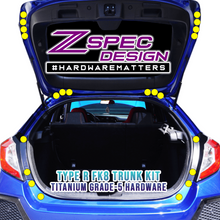 ZSPEC Dress Up Bolts® Trunk Fastener Kit for the Civic FK8 Type R, Titanium