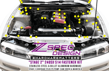 ZSPEC "Stage 2" Dress Up Bolts® Fastener Kit for '95-98 Nissan 240SX S14, Stainless & Billet