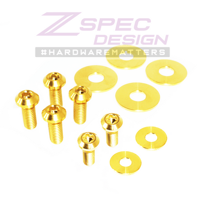 ZSPEC Trunk Dress Up Bolts® Fastener Kit for '15-21 Subaru WRX & STi, Titanium