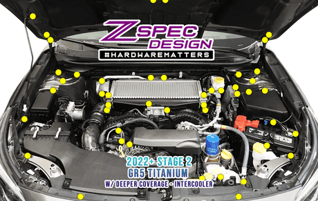 ZSPEC "Stage 2" Fastener Kit for '22+ Subaru WRX & Legacy, Titanium