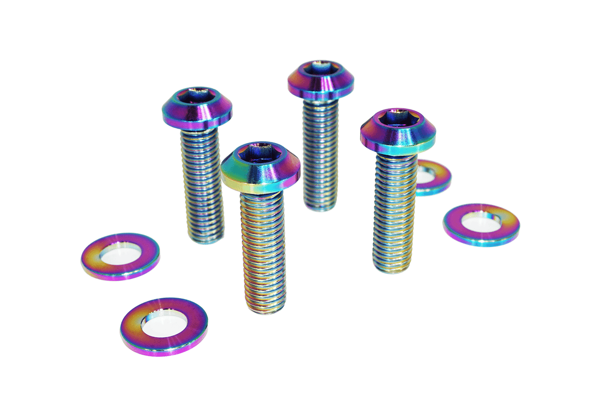 ZSPEC Front Strut Cross-Braces Fasteners for '20+ Toyota Supra MKV GR A90, Titanium