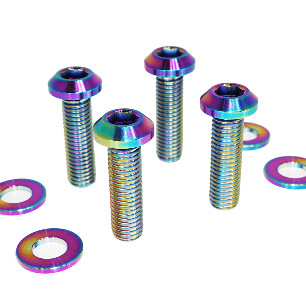 ZSPEC Front Strut Cross-Braces Fasteners for '20+ Toyota Supra MKV GR A90, Titanium