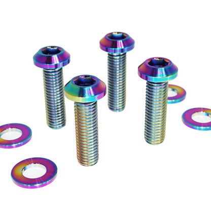 ZSPEC Front Strut Cross-Braces Fasteners for '20+ Toyota Supra MKV GR A90, Titanium