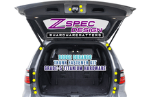ZSPEC Dress Up Bolts® Hatch/Trunk-Area Fastener Kit for '11-23 Dodge Durango, Titanium