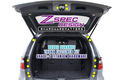 ZSPEC Dress Up Bolts® Hatch/Trunk-Area Fastener Kit for '11-23 Dodge Durango, Titanium