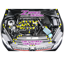 ZSPEC "Stage 3" Dress Up Bolts® Fastener Kit for '15+ VW Golf GTI 2.0L MK7, Stainless & Billet