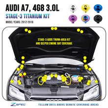 ZSPEC "Stage 3" Dress Up Bolts® Fastener Kit for '12-18 Audi A7 4G8 3.0L, Titanium