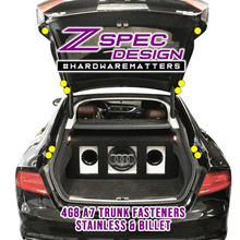 ZSPEC Dress Up Bolts® Trunk Fastener Kit for '12-18 Audi A7 4G8 3.0L, Stainless & Billet