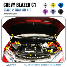 ZSPEC "Stage 2" Dress Up Bolts® Fastener Kit for '19+ Chevy Blazer C1, Grade-5 Titanium