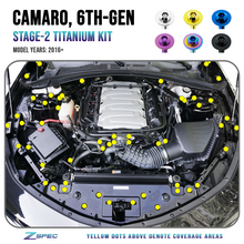 ZSPEC "Stage 2" Dress Up Bolts® Fastener Kit for '16+ Chevy V8 Camaro SS, Titanium