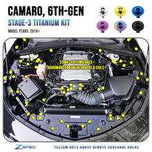 ZSPEC "Stage 3" Dress Up Bolts® Fastener Kit for '16+ Chevy V8 Camaro SS, Titanium