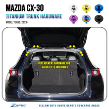 ZSPEC Trunk-Area Fastener Kit for the 2020+ Mazda CX-30, Titanium