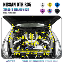 ZSPEC "Stage 3" Dress Up Bolts® Fastener Kit for '09-23 Nissan GTR (R35), Titanium