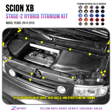ZSPEC "Stage 3" Dress Up Bolts® Fastener Kit for '03-15 Scion xB, Titanium & Billet
