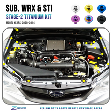 ZSPEC "Stage 2" Dress Up Bolts® Fastener Kit for '08-14 Subaru WRX & STi, Titanium