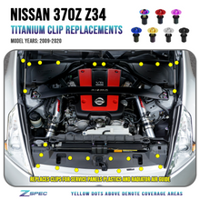 ZSPEC Plastic-Clips Replacement Kit for '09-20 Nissan 370z Z34, Grade-5 Titanium