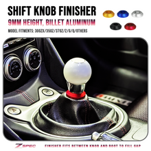 ZSPEC Shift Boot Knob Finisher, Billet 6061 Aluminum, 9mm Tall, 300zx/350z/370z/Z/G/Q