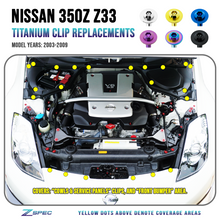 ZSPEC Titanium Clips Replacements for '03-09 Nissan 350z Z33