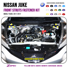 ZSPEC Front Struts Fastener Kit for Nissan Juke, Stainless & Billet