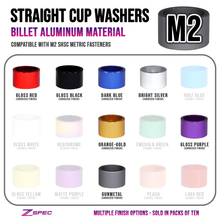 ZSPEC Billet Straight Cup Finish Washers for M2 SHSC Socket-Cap Fasteners, 10-Pack