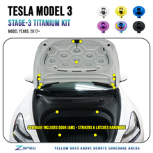 ZSPEC "Stage 3" Dress Up Bolts® Fastener Kit for the Tesla Model 3, Grade-5 Titanium