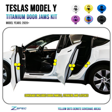 ZSPEC Door-Jams Fastener Kit, Strikers & Latches, for Tesla Model 3 & Y, Grade-5 Titanium