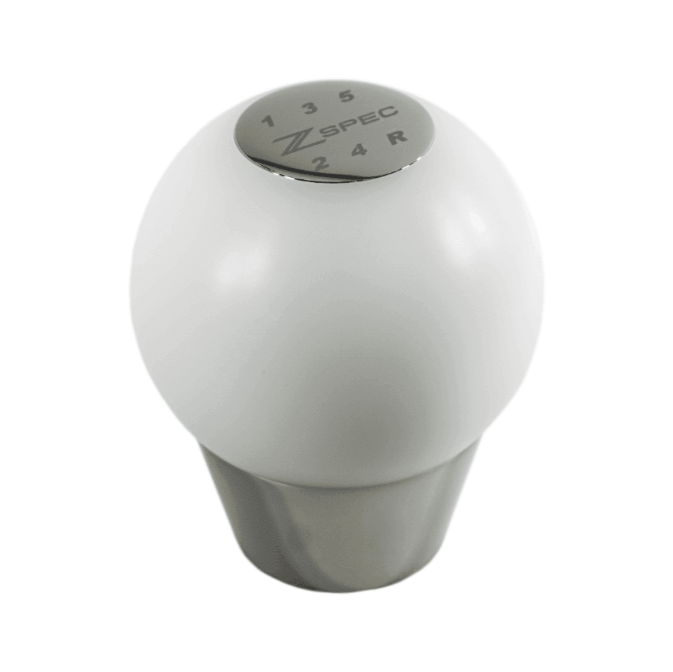 ZSPEC Shift Knob, M10-1.5, Delrin & Stainless, 5-Speed Shift Pattern Coin
