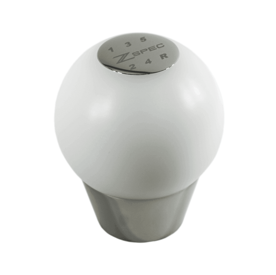 ZSPEC Shift Knob, M10-1.5, Delrin & Stainless, 5-Speed Shift Pattern Coin