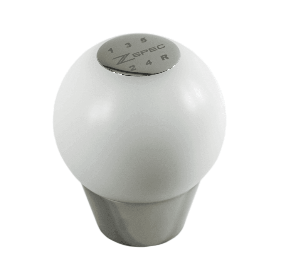 ZSPEC Shift Knob, M12-1.25, Delrin & Stainless, 5-Speed Shift Pattern Coin
