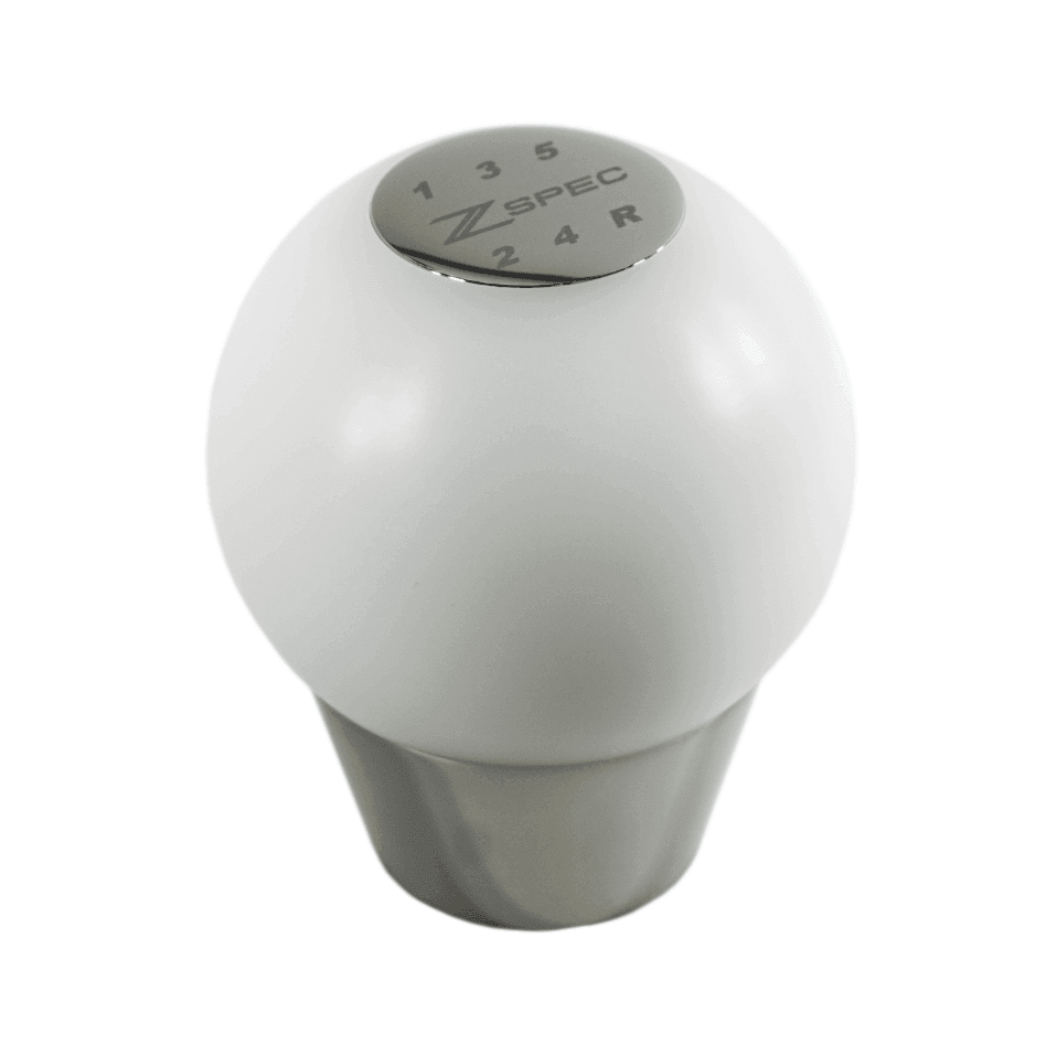 ZSPEC Shift Knob, M12-1.25, Delrin & Stainless, 5-Speed Shift Pattern Coin