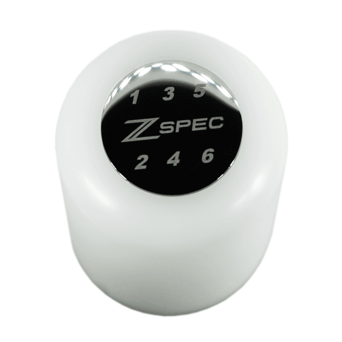ZSPEC Shift Knob, M10-1.5, Delrin & Stainless, 6-Speed Shift Pattern Coin