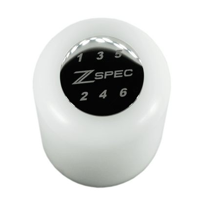 ZSPEC Shift Knob, M10-1.5, Delrin & Stainless, 6-Speed Shift Pattern Coin
