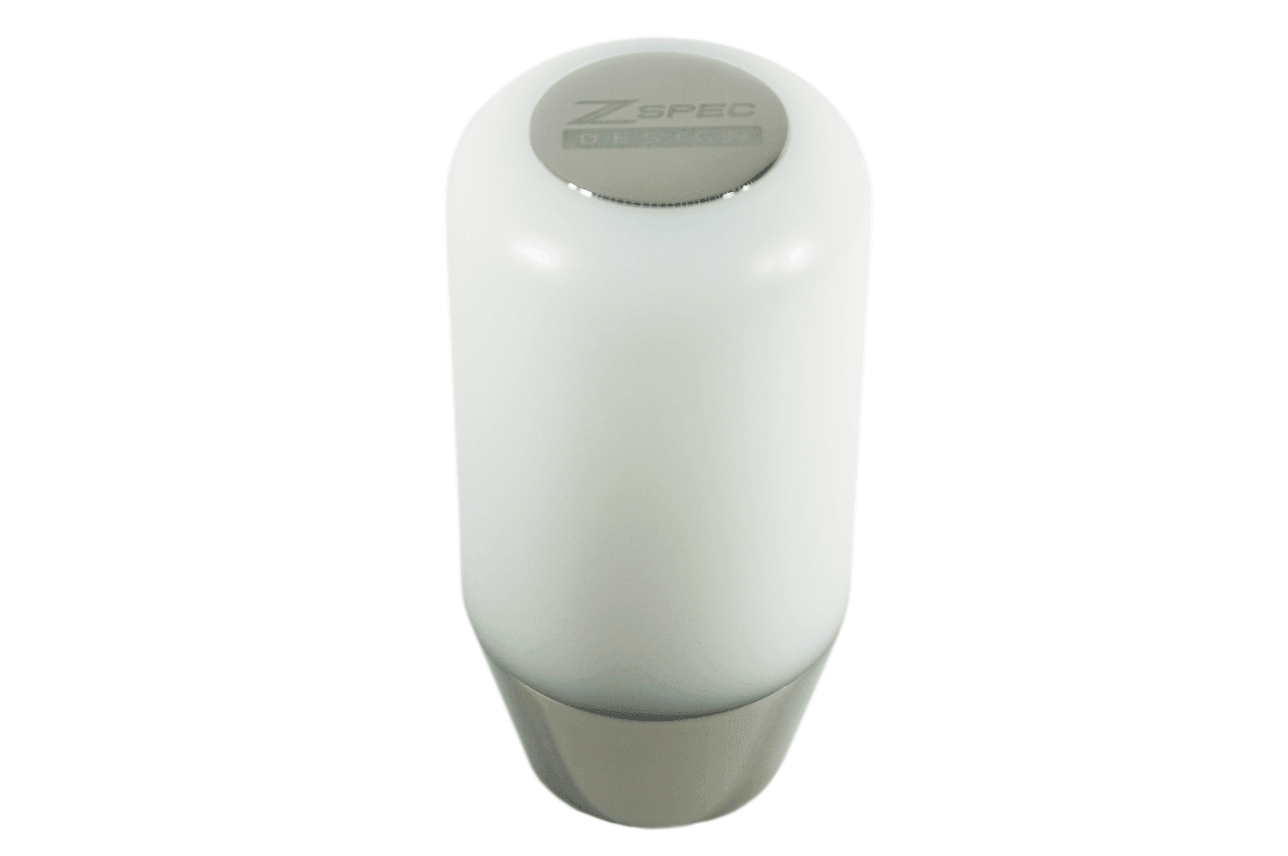 ZSPEC Shift Knob, M12-1.25, Delrin & Stainless, 4-Speed Shift Pattern Coin