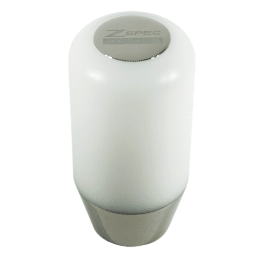 ZSPEC Shift Knob, M12-1.25, Delrin & Stainless, 6-Speed Shift Pattern Coin