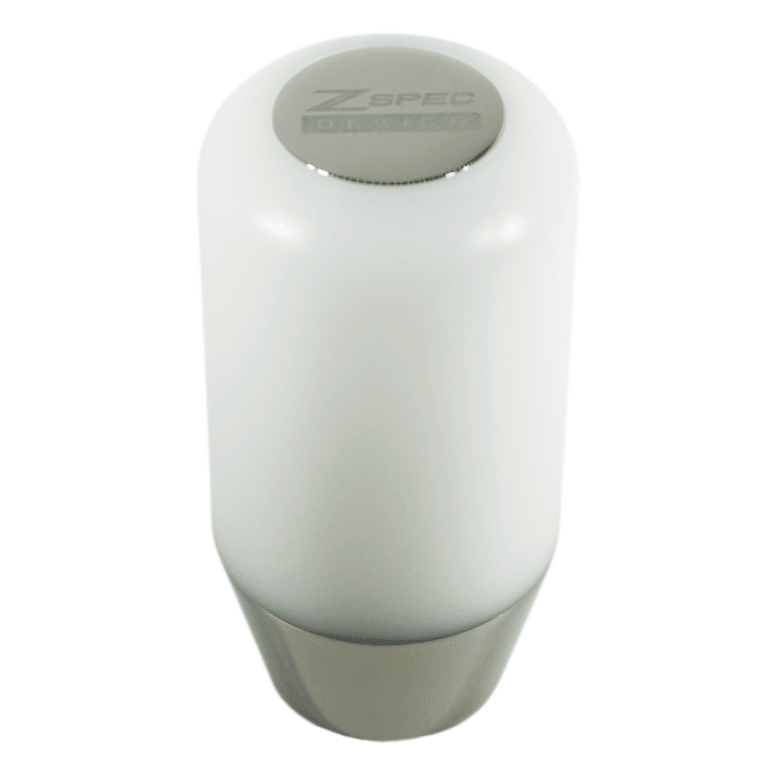 ZSPEC Shift Knob, M8-1.25, Delrin & Stainless, 6-Speed Shift Pattern Coin