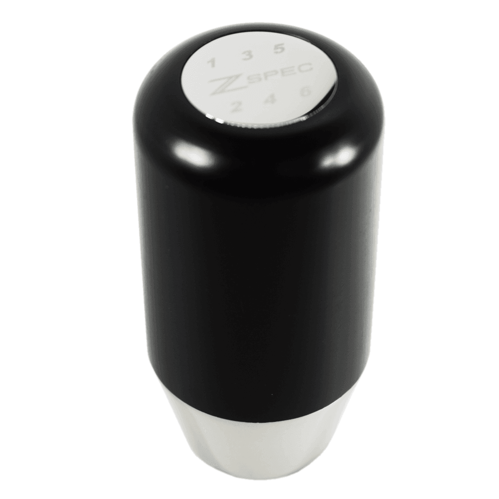 ZSPEC Shift Knob, M12-1.25, Delrin & Stainless, 6-Speed Shift Pattern Coin
