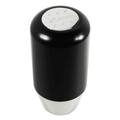 ZSPEC Shift Knob, M12-1.25, Delrin & Stainless, 6-Speed Shift Pattern Coin