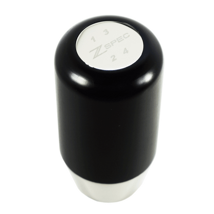 ZSPEC Shift Knob, M12-1.25, Delrin & Stainless, 4-Speed Shift Pattern Coin