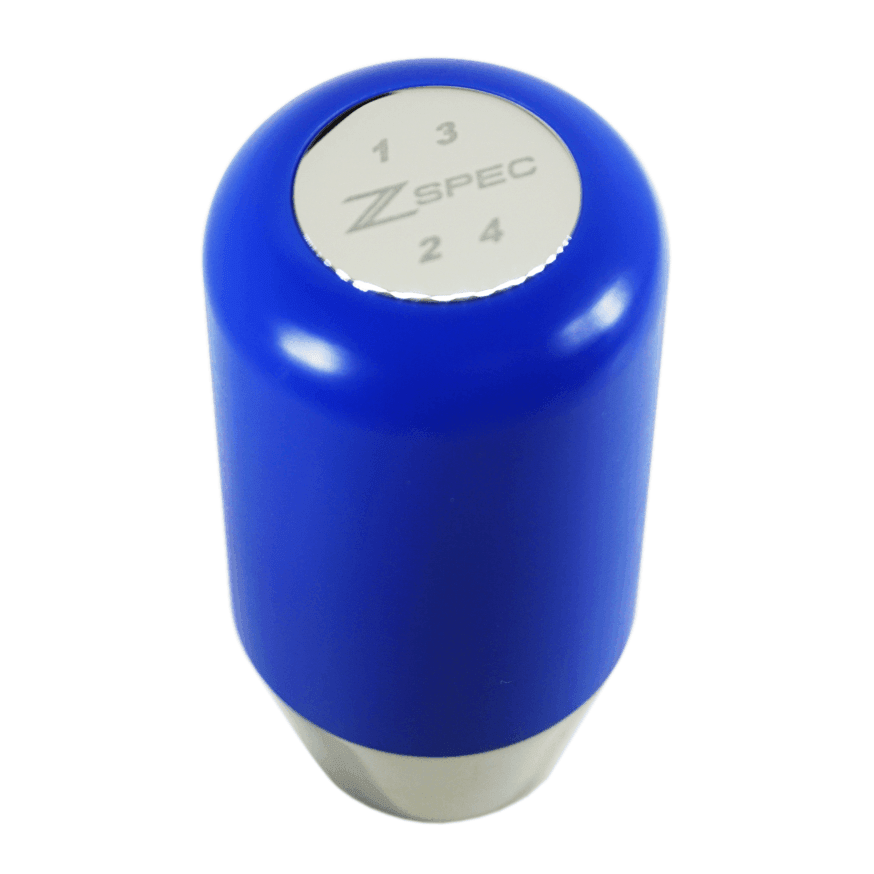 ZSPEC Shift Knob, M8-1.25, Delrin & Stainless, 4-Speed Shift Pattern Coin