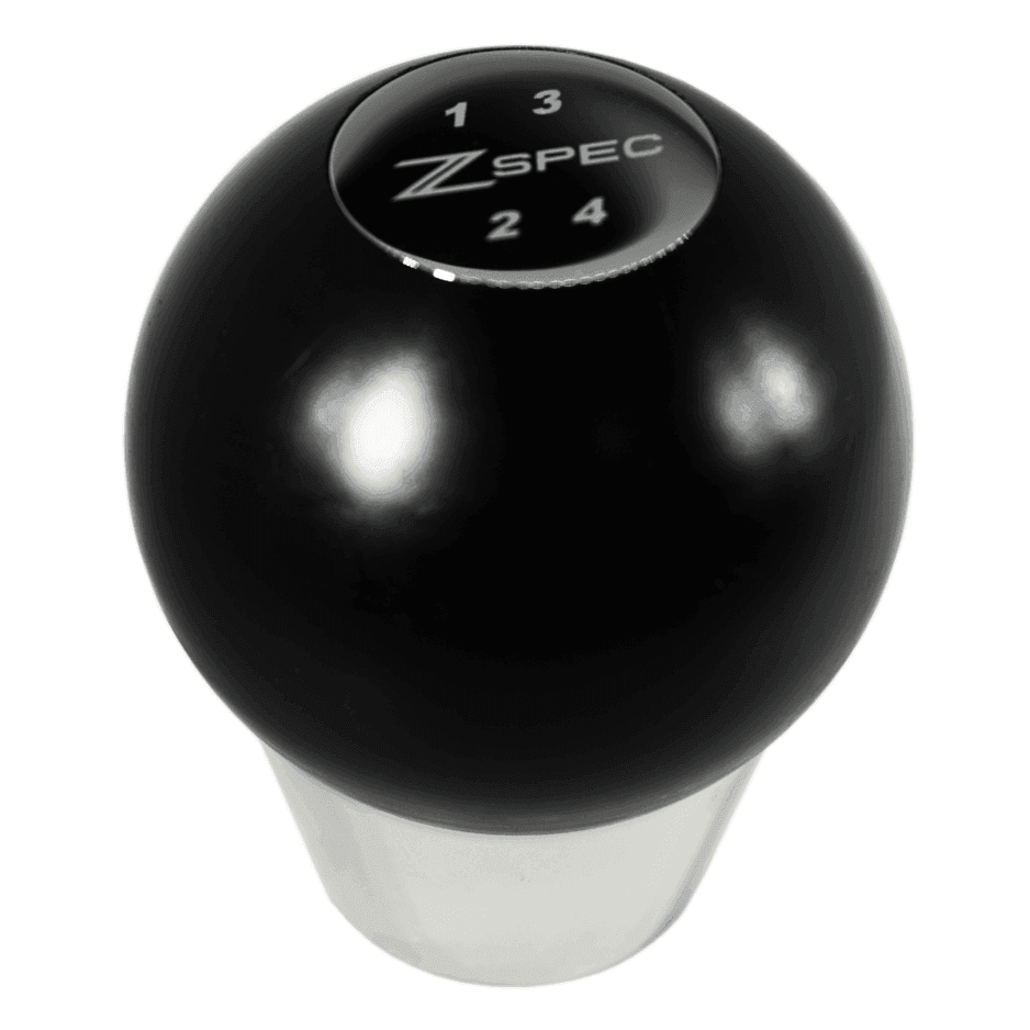 ZSPEC Shift Knob, M10-1.5, Delrin & Stainless, 4-Speed Shift Pattern Coin