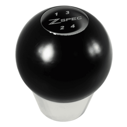 ZSPEC Shift Knob, M10-1.5, Delrin & Stainless, 4-Speed Shift Pattern Coin