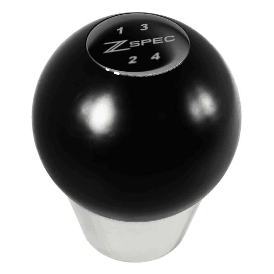 ZSPEC Shift Knob, M12-1.25, Delrin & Stainless, 4-Speed Shift Pattern Coin