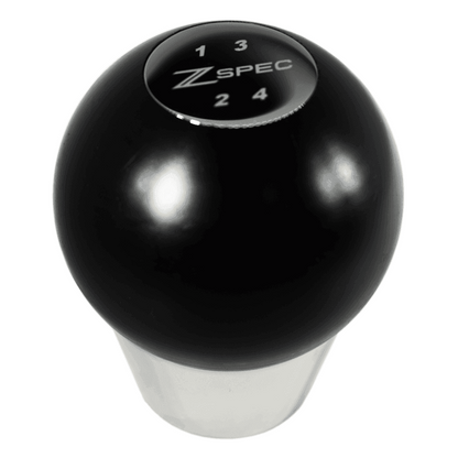 ZSPEC Shift Knob, M12-1.25, Delrin & Stainless, 4-Speed Shift Pattern Coin