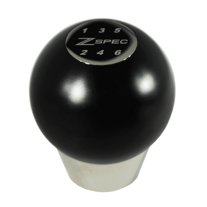 ZSPEC Shift Knob, M12-1.25, Delrin & Stainless, 6-Speed Shift Pattern Coin