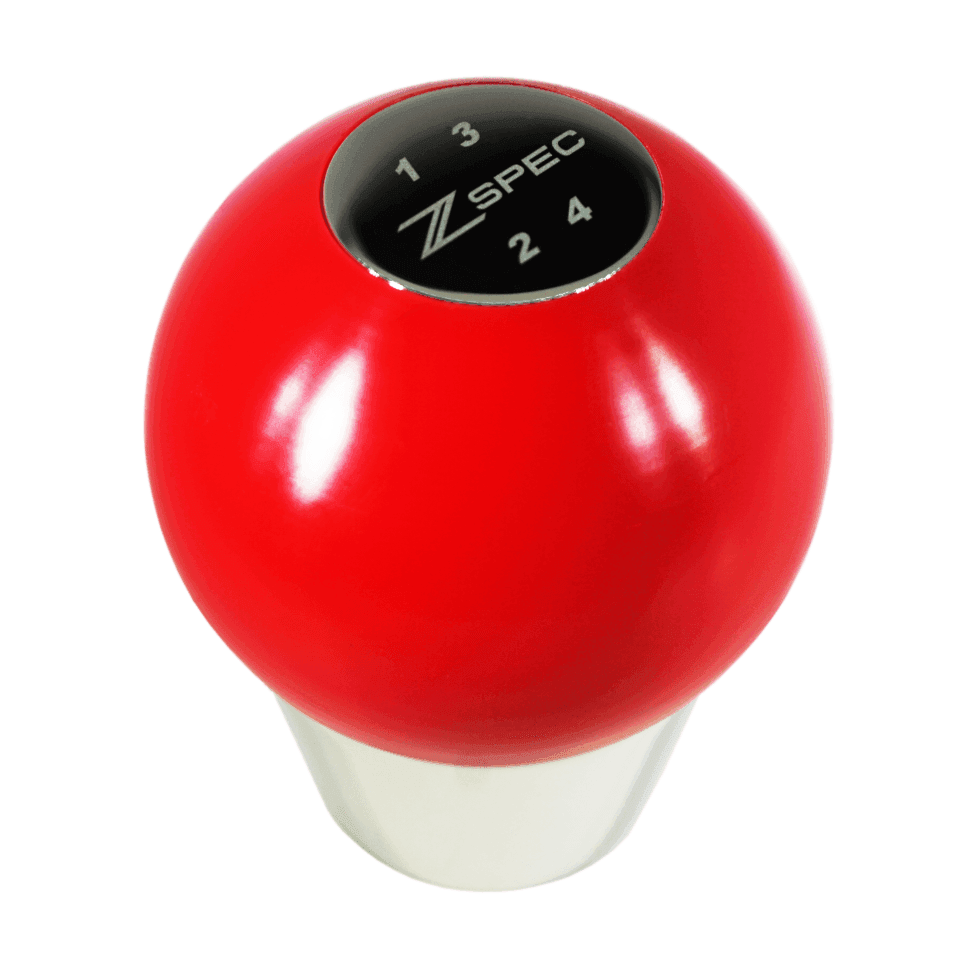 ZSPEC Shift Knob, M10-1.5, Delrin & Stainless, 4-Speed Shift Pattern Coin