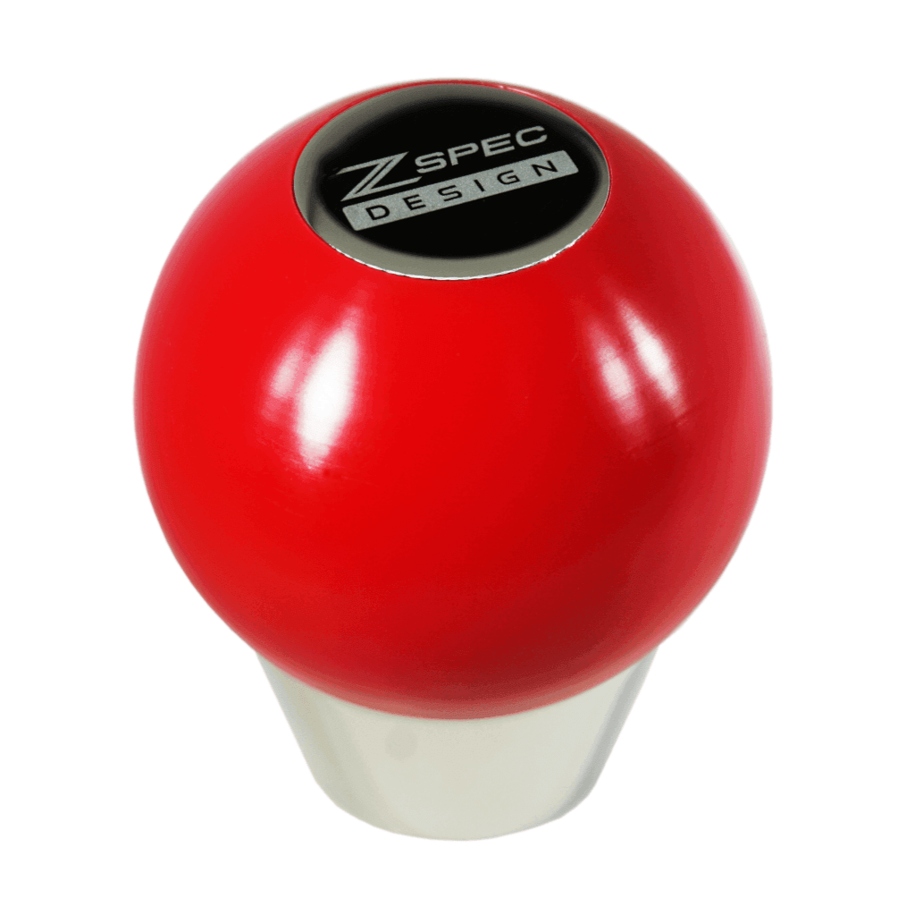 ZSPEC Shift Knob, M8-1.25, Delrin & Stainless, 4-Speed Shift Pattern Coin