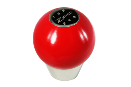 ZSPEC Shift Knob, M12-1.25, Delrin & Stainless, 6-Speed Shift Pattern Coin