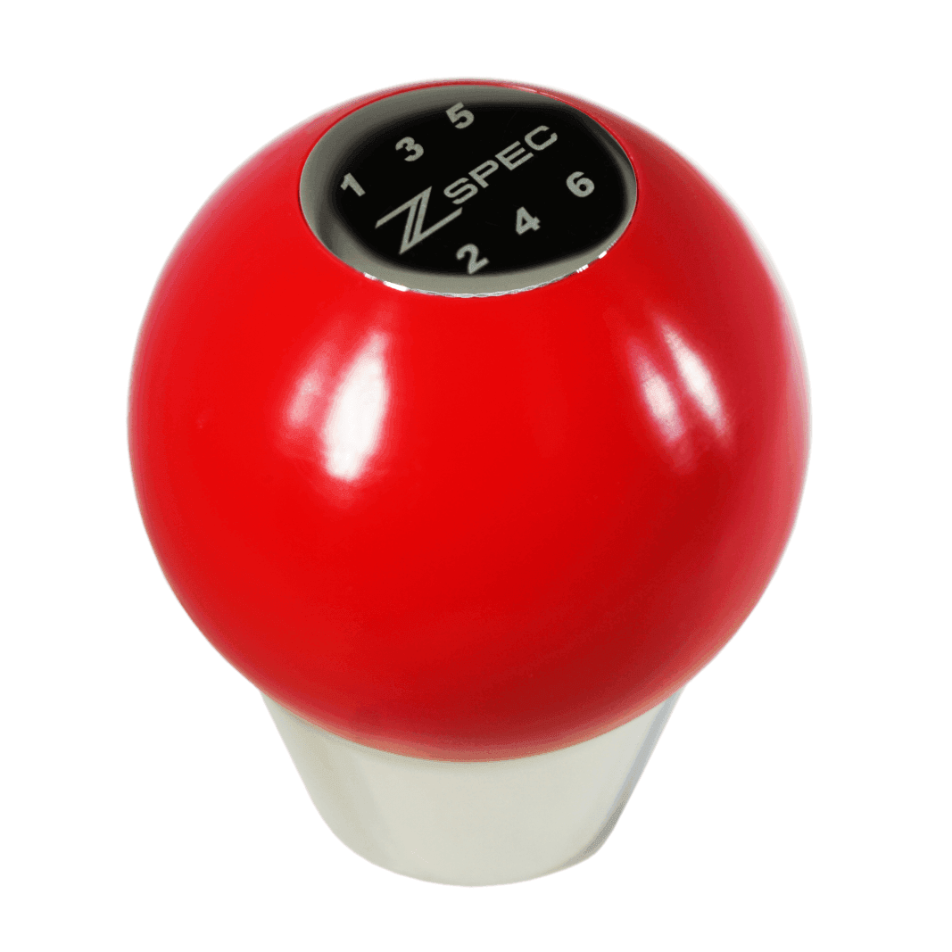 ZSPEC Shift Knob, M8-1.25, Delrin & Stainless, 6-Speed Shift Pattern Coin