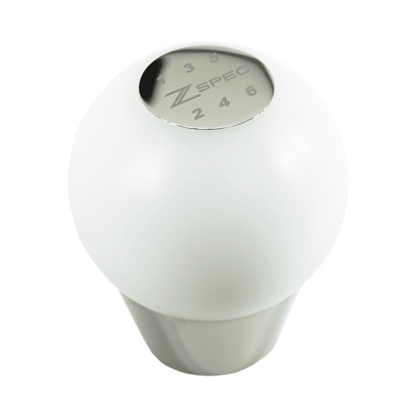 ZSPEC Shift Knob, M12-1.25, Delrin & Stainless, 6-Speed Shift Pattern Coin
